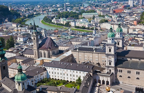 Sicht auf eine österreichische Stadt